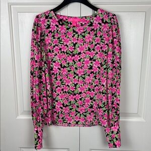Lilly Pulitzer Floral Long Sleeve Women's Top - XS